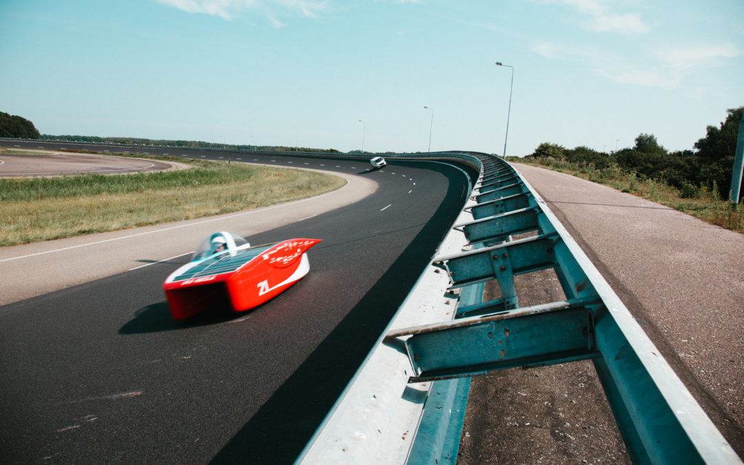Take a look at the convoy: solar car RED E